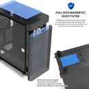 7 of 9: Zalman Zalman i4 TG ATX Gaming PC Case w/ 4 x 140mm Fixed RGB Fans Pre-Installed - Black