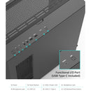 7 of 9: Zalman Zalman Z10 Plus ATX Mid-Tower Premium Gaming PC Case w/ 4 x Infinity Mirror AGRB Fans