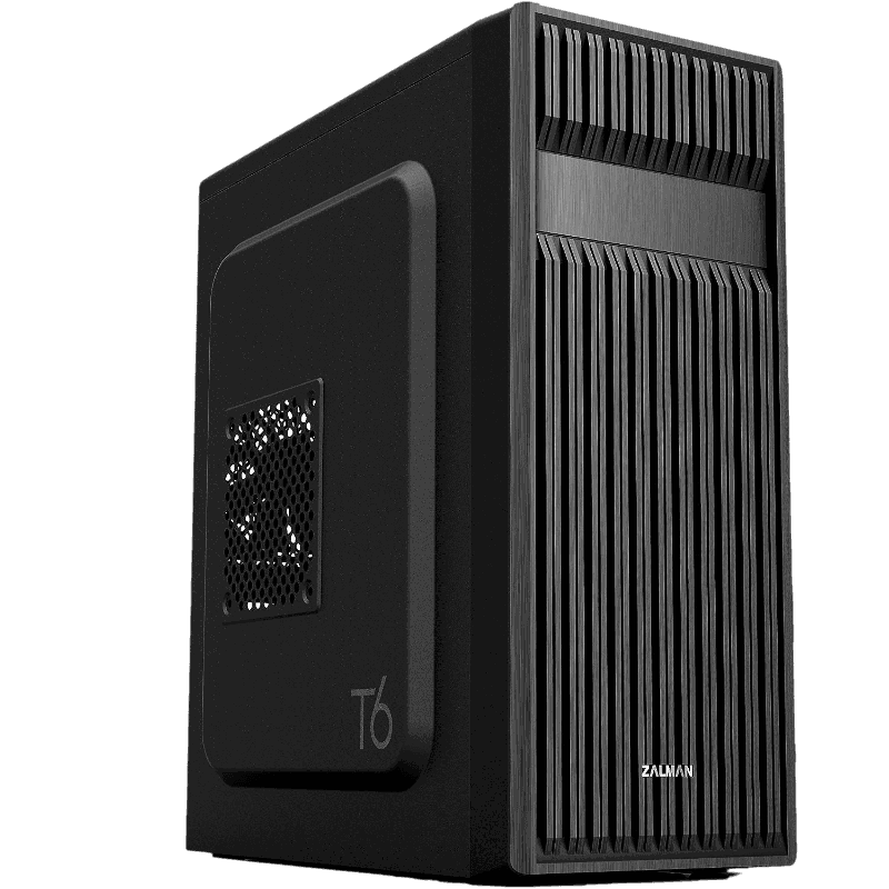 Zalman T6 ATX Mid-Tower PC Case for Workstation Computers w