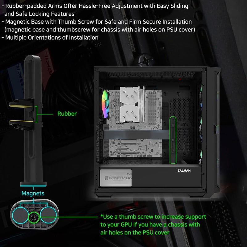 VS1 GPU Brace Support Anti-Sag Holder Bracket Magnetic Stand