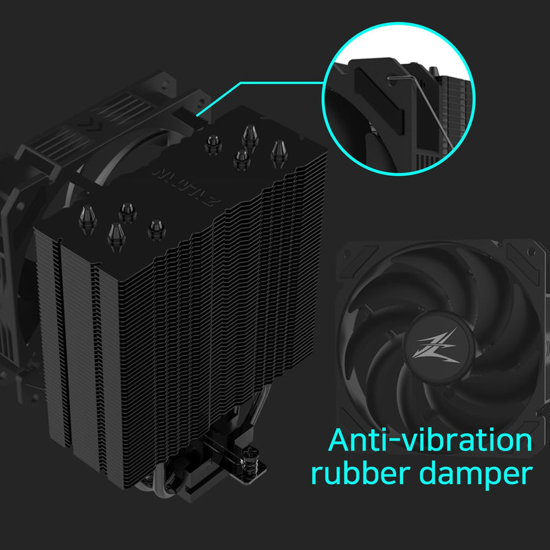 Zalman CNPS 9X Performa CPU Air Cooler, 120mm Fan, 180W TDP - Black