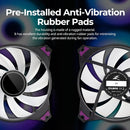 10 of 10: Zalman ZM-IF120 Infinity Mirror ARGB 120mm Case Fan - White