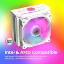 3 of 12: Zalman Zalman CNPS10X Optima II RGB CPU Air Cooler Fan - White