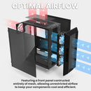 5 of 8: Zalman Zalman i3 ARGB Airflow ATX Mid-Tower Gaming PC Case - Black