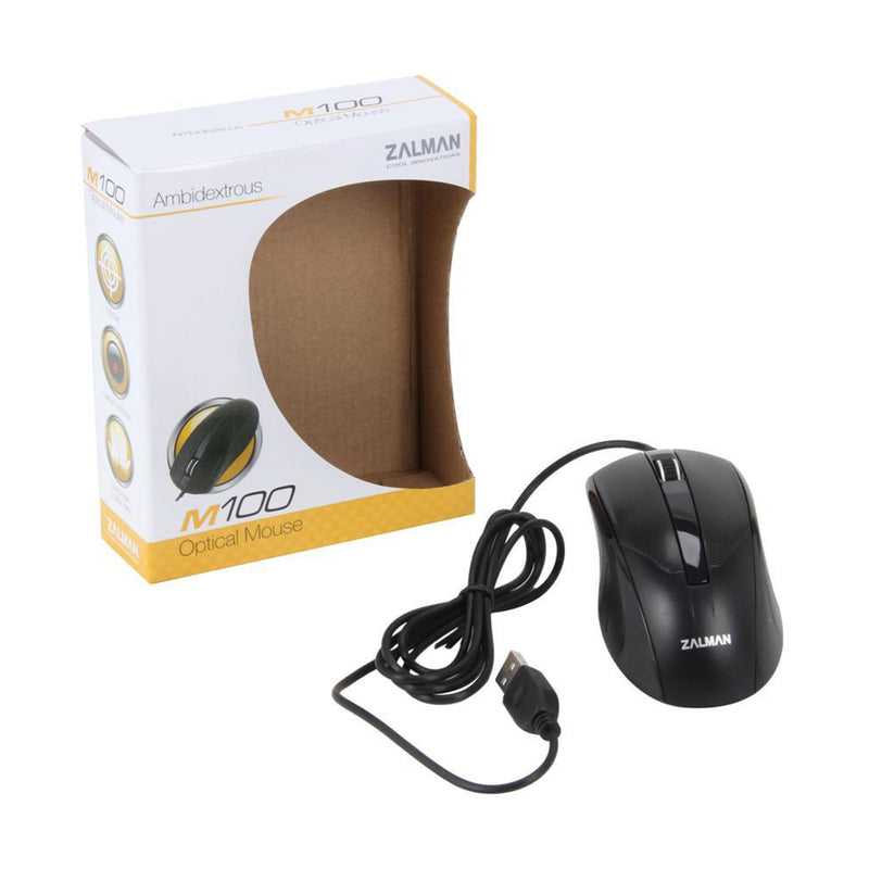Zalman M100 Black Wired Optical Mouse