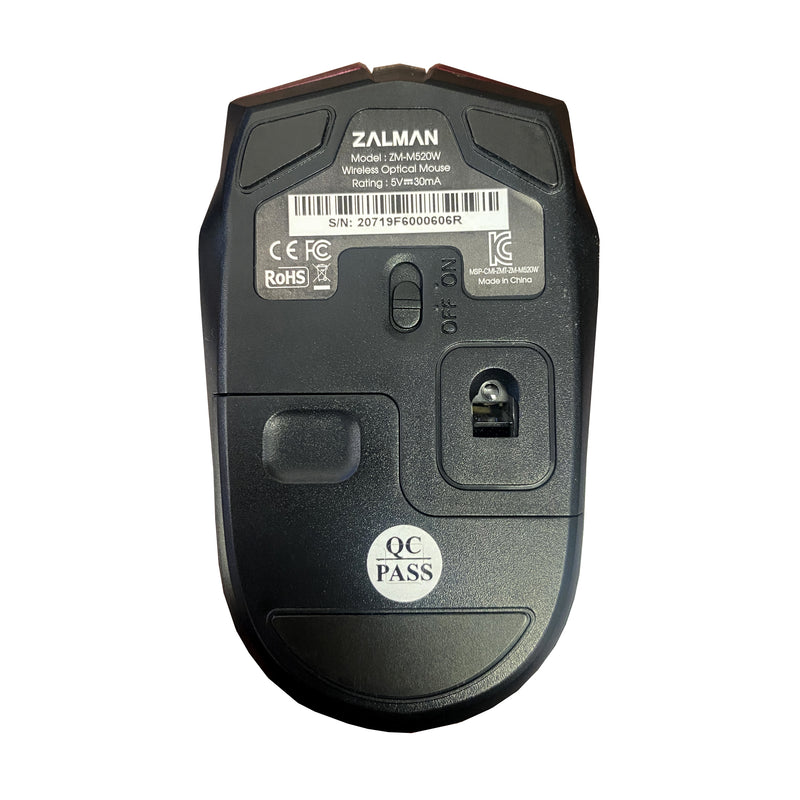 Zalman 520WR Optical Wireless Mouse with Nano Receiver