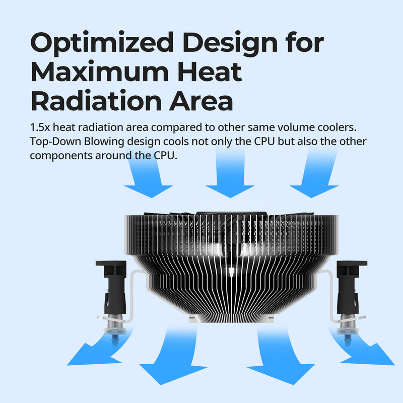 Zalman CNPS-80G Ultra Quiet CPU Air Cooler Fan Value Edition (2023)