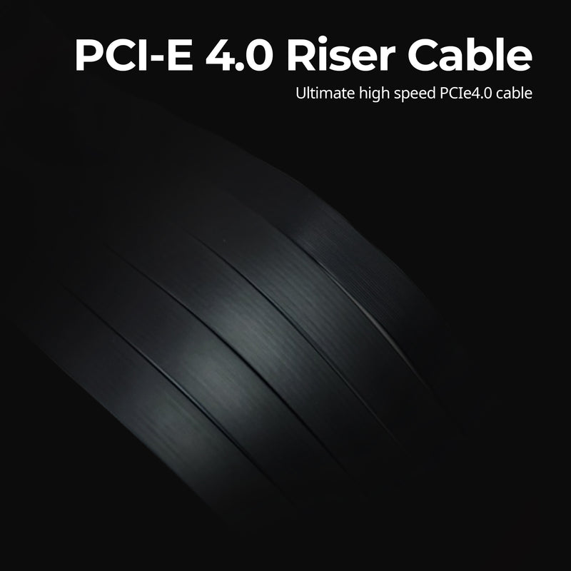 ZM-PCI-E 4.0 x16 Riser Cable, 90° Angle Connector