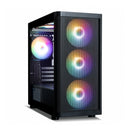 1 of 8: Zalman M4 SE Micro-ATX MATX RGB Gaming PC Case, 6X 120mm Fixed RGB Fans Pre-Installed, Black