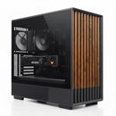 1 of 11: Zalman Zalman P10 NAMU mATX Mini Tower PC Case - Genuine Walnut Wood, Black