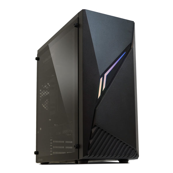 Zalman Raven ATX Mid-Tower Gaming PC Case - RGB Lighting Strip with Control Button