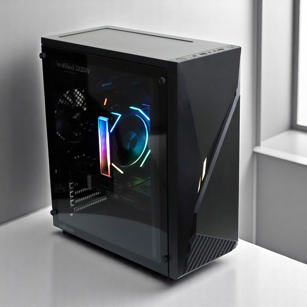 Raven Computer Case Zalman Raven ATX Mid-Tower Gaming PC Case - RGB Lighting Strip with Co ...
