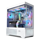 2 of 10: [Pickup Only] Zalman CHRONIX ATX Mid-Tower PC Case, 3 x Prism ARGB Fans Preinstalled, USB Type-C 3.2, White