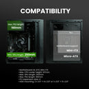 6 of 9: [Pickup Only] Zalman T6 MINI Compact M-ATX PC Case - Micro-ATX Mini-ITX SFF SFX HTPC, Space Saving Mini Tower Office PC Workstation