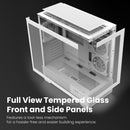 5 of 10: [Pickup Only] Zalman CHRONIX ATX Mid-Tower PC Case, 3 x Prism ARGB Fans Preinstalled, USB Type-C 3.2, White