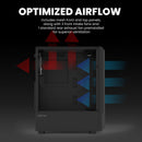 8 of 10: [Pickup Only] Zalman FIT Mid-Tower ATX Gaming PC Case - 4 x 120mm ARGB Fans Pre-Installed, Black