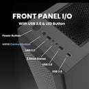 9 of 10: [Pickup Only] Zalman FIT Mid-Tower ATX Gaming PC Case - 4 x 120mm ARGB Fans Pre-Installed, Black