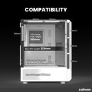 9 of 9: [Pickup Only] Zalman FIT Mid-Tower ATX Gaming PC Case - 4 x 120mm ARGB Fans Pre-Installed, White