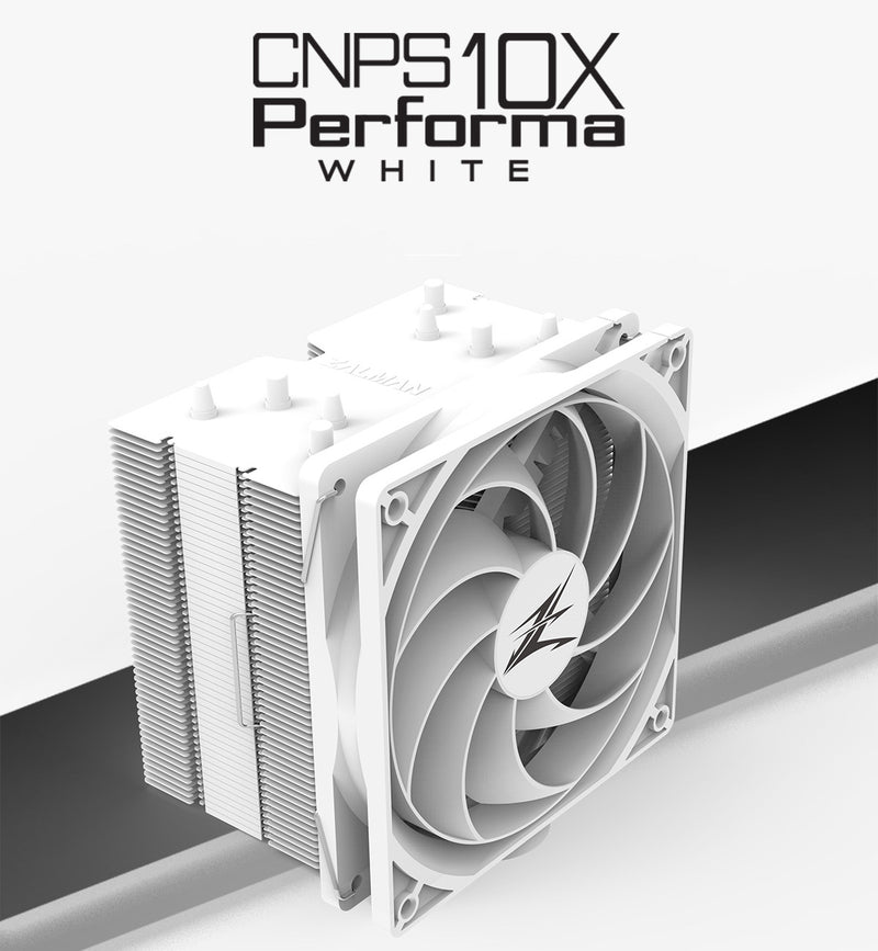 Zalman CNPS10X Performa Extreme Performance CPU Air Cooler Fan - White
