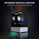5 of 10: Zalman CUBIX-G Micro-ATX PC Case, MATX Case with 3 X 120mm FRGB Fans Pre-Installed, USB Type-C Port, Panda Edition