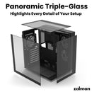 5 of 9: [Pickup Only] Zalman ZQBE ATX Mid-Tower PC Case, 3 x 120mm PWM ARGB Fans, Black