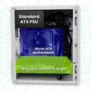 5 of 9: Zalman CUBIX Compact Mini Tower mATX PC Case, Micro-ATX DTX ITX SFF SFX HTPC Small Form Factor, White