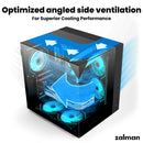 6 of 9: [Pickup Only] Zalman ZQBE ATX Mid-Tower PC Case, 3 x 120mm PWM ARGB Fans, Black