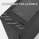 8 of 8: Zalman M4 SE Micro-ATX MATX RGB Gaming PC Case, 6X 120mm Fixed RGB Fans Pre-Installed, Black