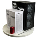 8 of 9: Zalman CUBIX Compact Mini Tower mATX PC Case, Micro-ATX DTX ITX SFF SFX HTPC Small Form Factor, White