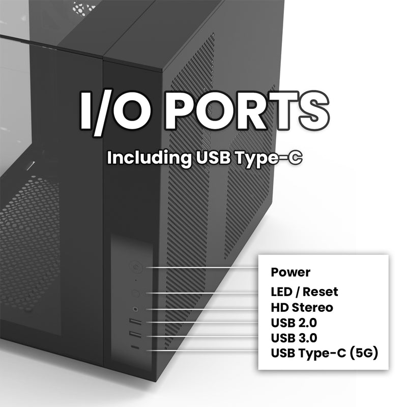Zalman ZQBE ATX Mid-Tower PC Case, 3 x 120mm PWM ARGB Fans, Black