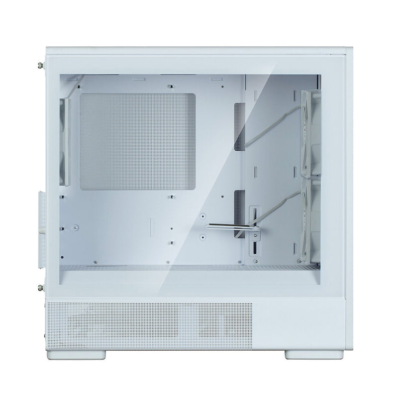 Zalman P10 NAMU mATX Mini Tower PC Case - Genuine Walnut Wood, White