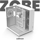 4 of 8: [Pickup Only] Zalman ZQBE ATX Mid-Tower PC Case, 3 x 120mm PWM ARGB Fans, White