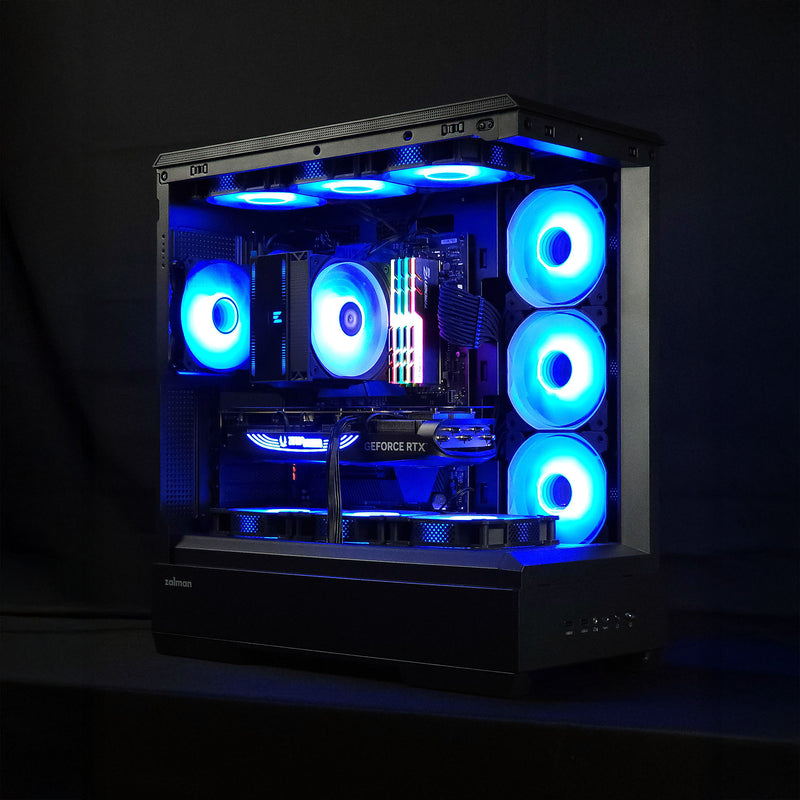 Zalman P50 Flagship ATX Mid-Tower Premium PC Case, Black (Fans Not Included)
