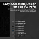 7 of 16: Zalman Zalman Z3 Iceberg ATX Mid-Tower Gaming PC Case w/ 2 x ARGB Fans - Black