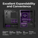 8 of 16: Zalman Zalman Z3 Iceberg ATX Mid-Tower Gaming PC Case w/ 2 x ARGB Fans - Black