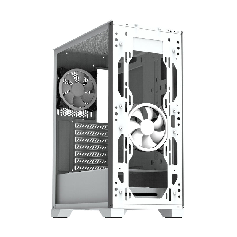 Zalman Zalman Z3 Iceberg ATX Mid-Tower Gaming PC Case w/ 2 x ARGB Fans - White