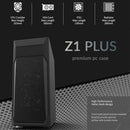 2 of 9: Zalman Zalman Z1 Plus ATX Mid-Tower PC Case w/ 3 x Preinstalled Fans & 5.25 ODD Slot