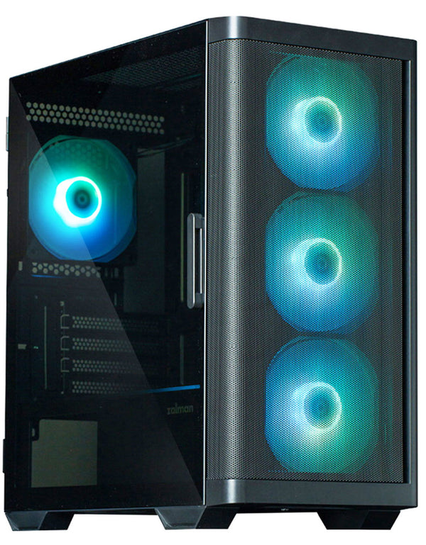 Zalman Zalman M4 mATX Mini-Tower PC Case w/ 4 x ARGB Fans & Mesh Front - Black
