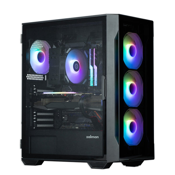 Zalman Zalman i3 Neo TG Mid-Tower PC Case w/ 4 x Infinity Mirror AGRB Fans - Black
