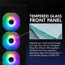 9 of 12: Zalman Zalman i3 Neo TG Mid-Tower PC Case w/ 4 x Infinity Mirror AGRB Fans - Black