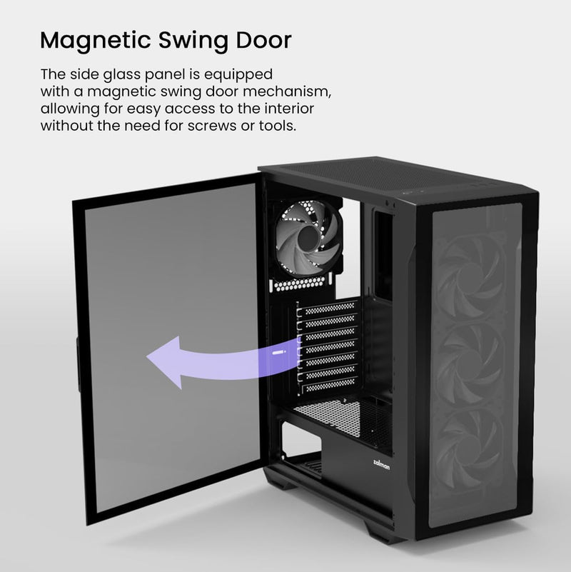 Zalman i3 Neo TG Mid-Tower PC Case w/ 4 x Infinity Mirror AGRB Fans - –  Zalman | Ultimate PC Cases & Cooling Solutions