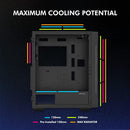11 of 12: Zalman Zalman i3 Neo TG Mid-Tower PC Case w/ 4 x Infinity Mirror AGRB Fans - Black