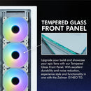 5 of 11: Zalman Zalman i3 Neo TG Mid-Tower PC Case w/ 4 x Infinity Mirror AGRB Fans - White