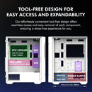 6 of 11: Zalman Zalman i3 Neo TG Mid-Tower PC Case w/ 4 x Infinity Mirror AGRB Fans - White