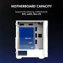 8 of 11: Zalman Zalman i3 Neo TG Mid-Tower PC Case w/ 4 x Infinity Mirror AGRB Fans - White