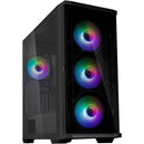 2 of 9: Zalman Zalman Z10 Duo ATX Mid-Tower Premium Gaming PC Case, Dual Front Panel w/ 4 x Infinity Mirror AGRB Fans