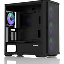 3 of 9: Zalman Zalman Z10 Duo ATX Mid-Tower Premium Gaming PC Case, Dual Front Panel w/ 4 x Infinity Mirror AGRB Fans