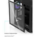 7 of 9: Zalman Zalman Z10 Duo ATX Mid-Tower Premium Gaming PC Case, Dual Front Panel w/ 4 x Infinity Mirror AGRB Fans