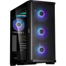 2 of 9: Zalman Zalman Z10 Plus ATX Mid-Tower Premium Gaming PC Case w/ 4 x Infinity Mirror AGRB Fans