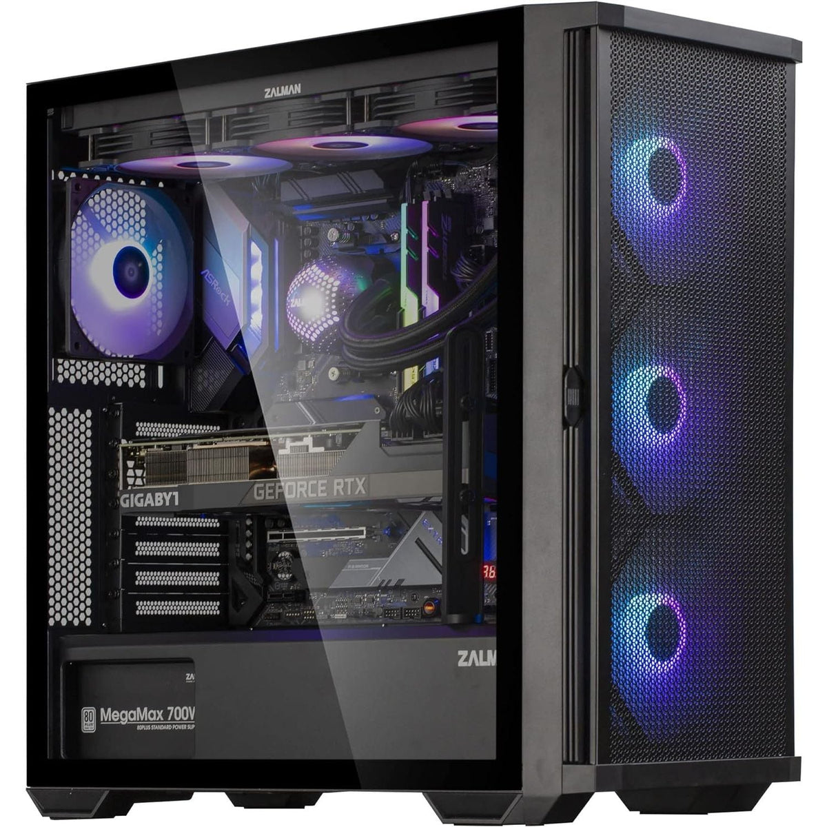 Zalman Z10 Plus ATX Mid-Tower PC Case - 4 x Infinity Mirror AGRB